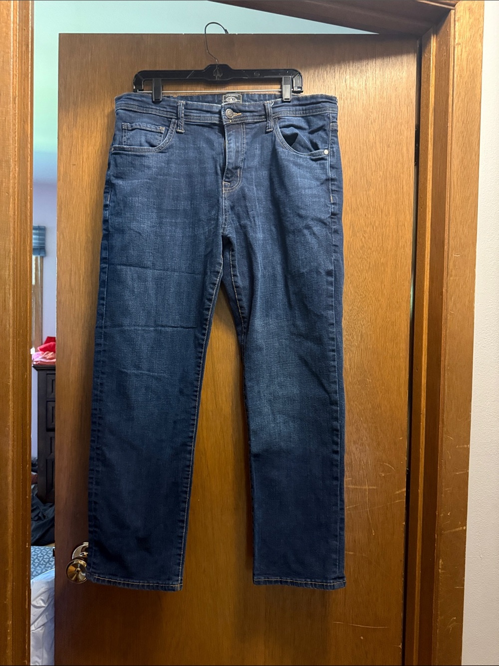 Bass Men's Dark Blue Straight-Leg Jeans 36x30